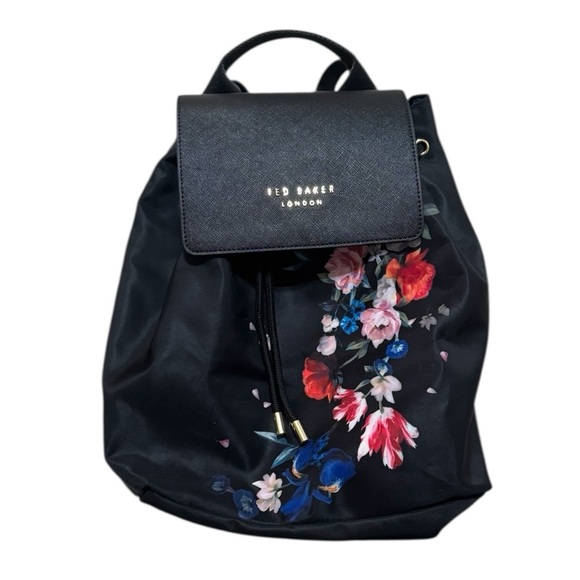 Ted Baker Black Floral Backpack